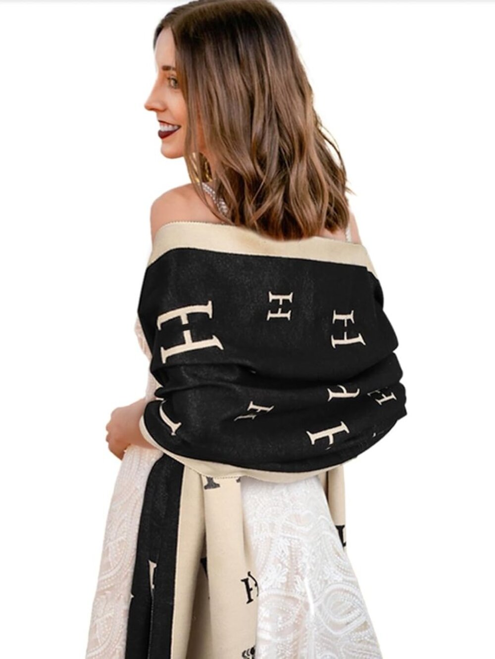 Scarfs for Women Pashmina Silky Shawl Wrap for Evening Dressing Blanket Open Fro - Picture 5 of 7